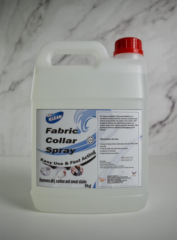 EC KLEAN FABRIC COLLAR SPRAY (PRE-WASH) | 5KG - Image 2