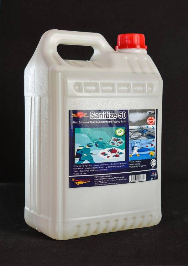 EC KLEAN FOGGING DISINFECTANT SPRAY LIQUID (NANO) | 5LITRE - Image 3
