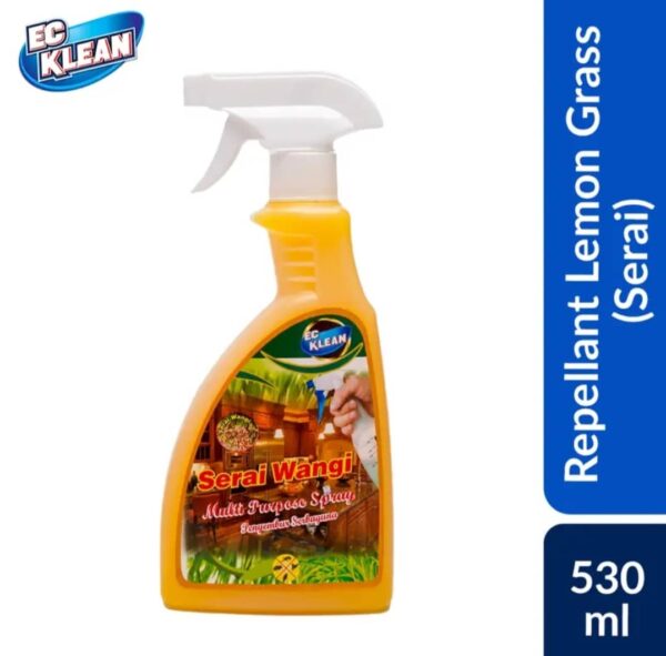 EC KLEAN MULTI PURPOSE  | REPELLANT LEMON GRASS |  SERAI SPRAY |530ML | 5KG